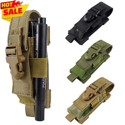 #ad Tactical MOLLE Organizer Mag Utility Tool Sheath Holster Flashlight Pouch Holder