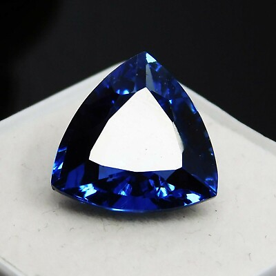 #ad Natural Flawless BLUE Sapphire 8.30 Ct CERTIFIED Loose Gemstone TRILLION Shape