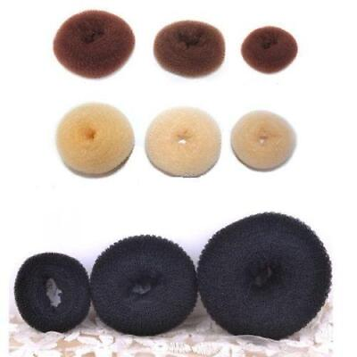 #ad 2 1 PCS Women Ladies Girls Hair Donut Hair Ring Bun Maker Hair Styling Tools ❉