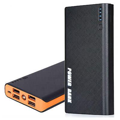 #ad 4USB Power Bank 10000mah Portable External Battery Backup Charger Fast Charging