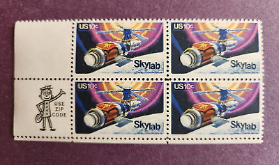 #ad US Stamp Scott #1529 Plate Block 10 Cent Skylab MNH