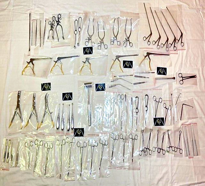 #ad Laminectomy set Cervical Surgery Spine Instruments Set 70 pcs Gold Coated