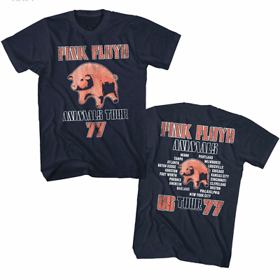 #ad OFFICIAL Pink Floyd Animals Album USA Tour 1977 Men#x27;s T shirt Pig Cover Rock