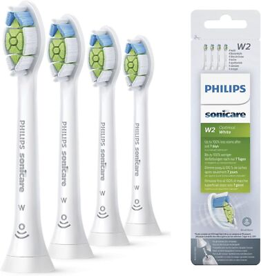 #ad White W2 Philips Sonicare DiamondClean Replacement Toothbrush Heads 4 pack
