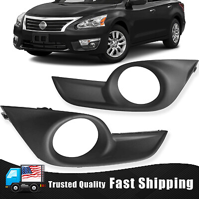 #ad Pair Fog Light Bezels Covers Molding Trims For 2013 2015 Nissan Altima LH amp; RH