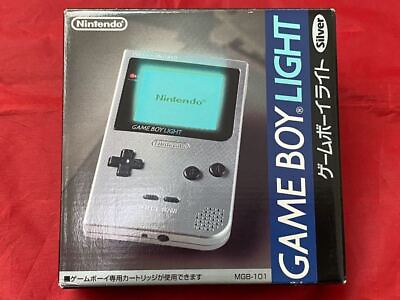 #ad NEW Nintendo Gameboy Light Silver console Boxed from Japan