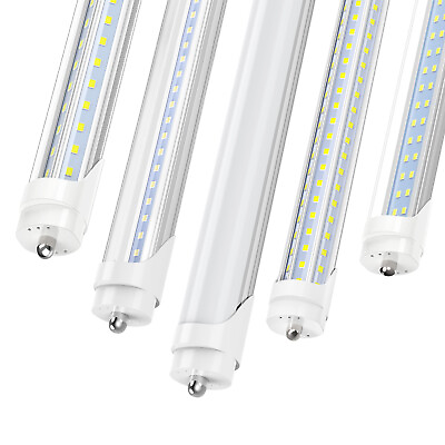 #ad T8 8FT LED Shop Light Bulbs 45W 72W FA8 Single Pin 120W 8 Foot LED Tube Lights