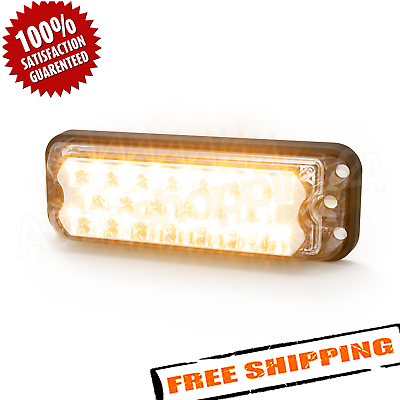 #ad ECCO 3811A 3811 3861 Series Surface Mount Amber LED Strobe Light