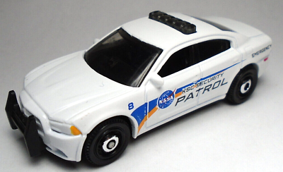#ad 2022 MATCHBOX DODGE CHARGER PURSUIT NASA SECURITY WHITE 3quot; DIECAST POLICE CAR