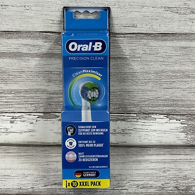 #ad Oral B Precision Clean Maximiser XXXL Pack of 10 Brush Heads NEW SEALED