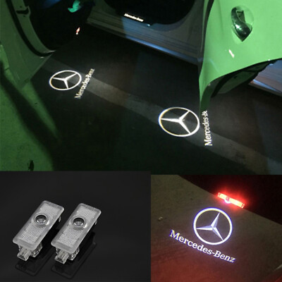 2X For Benz CLA C E LED Door Light Logo Ghost Shadow Laser Projector Courtesy