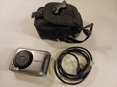 #ad CANON A 490 POWERSHOT CAMERA WITH Samsonite CASE amp; 8 GB SD CARD
