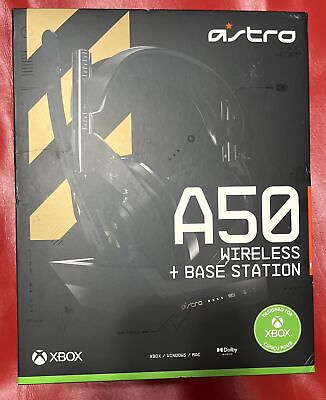 #ad Astro Gaming A50 4th Gen Wireless Headphones Base Station XBox PC MAC Black