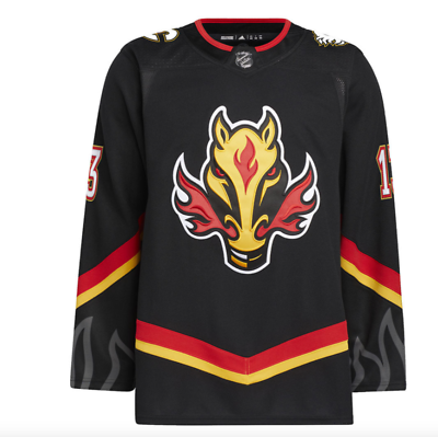 #ad adidas NHL Calgary Flames Johnny Gaudreau 3rd Blasty Authentic Third Jersey 56