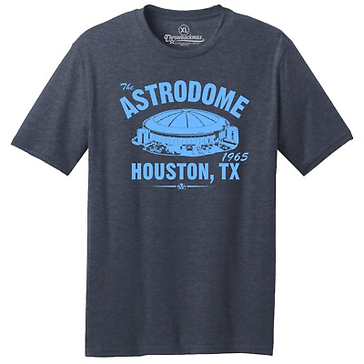 #ad The Astrodome 1965 Football TRI BLEND Tee Shirt Houston Oilers