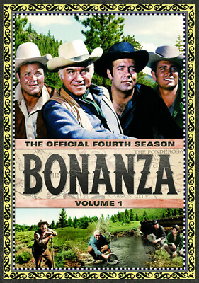 #ad Bonanza: The Official Fourth Season Volume 1 New DVD Boxed Set Full Frame