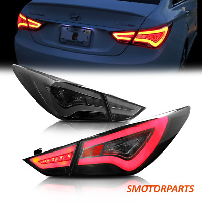 #ad LED Tail Light For Hyundai Sonata Brake Smoke Lens Lightbar LHRH 2011 2014 2.4L