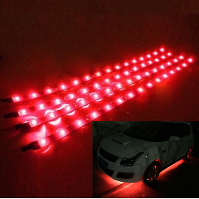 #ad Lot Waterproof 12#x27;#x27; 15 DC 12V Motor LED Strip Underbody Light For Car Motorcycle