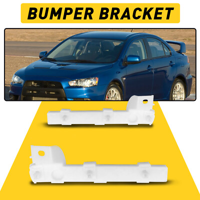 #ad Pair Front Bumper Bracket Fit for Mitsubishi 08 17 Lancer 6400F549 6400F550 EOA