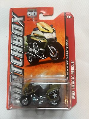#ad 2013 Matchbox BMW R1200 RT P Police Motorcycle MBX Heroic Rescue C4