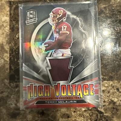 #ad Terry McLaurin High Voltage Jersey Card Number 82 99 And Elite Card