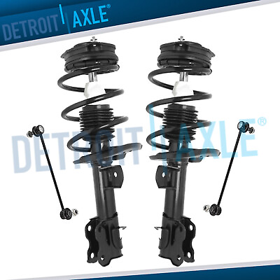 #ad Front Struts w Coil Spring Assembly Sway Bars Kit for 2013 2019 Nissan Sentra
