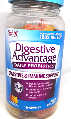 #ad Digestive Advantage Daily Probiotic Gummies 120 Count exp date 12 24