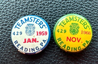 #ad #ad VINTAGE TEAMSTERS LOCAL 429 READING PA 1959 1966 PINS LAPEL HAT