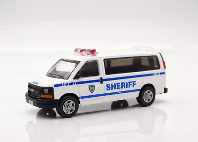#ad #ad ZD 1:64 NYPD Sheriff Police Express 3500 Van Sports Model Diecast Metal Car BN