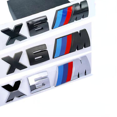 #ad For BM X6 Series Emblem X6M Number Letters Car Rear Trunk Badge Sticker