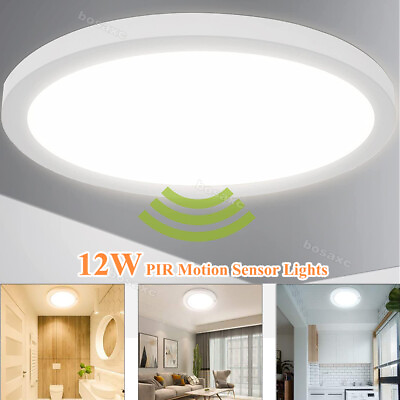 #ad LED Ceiling Down Light Motion Sensor Dimmable Flush Mount Kitchen Home Fixture