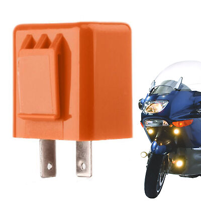 #ad LED Adjustable Motorcycle Flasher Relay Turn Signal Indicator Flash 2 Pin 12V
