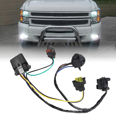 #ad Fit For Silverado Chevrolet 1500 2500 3500HD Headlamp Harness Wiring 25962806
