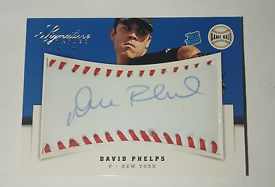 #ad David Phelps 2012 Signature Series Rated Rookie Game Ball Autograph New York
