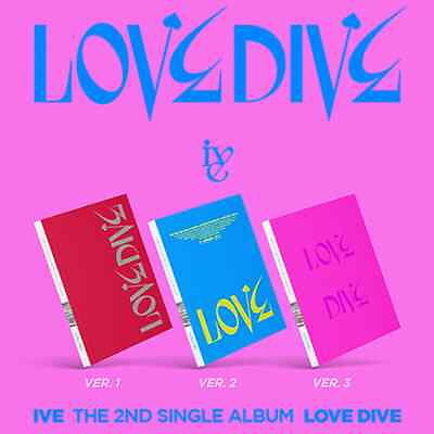 #ad *US SHIPPING IVE LOVE DIVE 2nd Single Album Version 2 BLUE Sealed