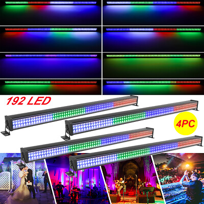 #ad RGB Wall Wash Light Strobe Bar 192LED DMX Party Disco Stage DJ Beam Light Show