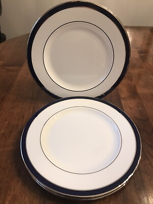 Lenox Federal Classic Collection Colbalt Platinum Salad Plates 6.5#x27;#x27; 3