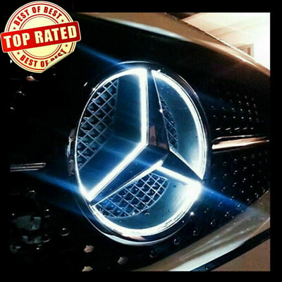 Car Front Grille LED Emblem Light for Mercedes Benz Illuminated Logo Star Badge