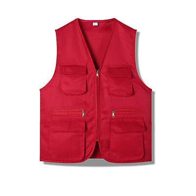 #ad #ad Vest Coat Sleeveless Workwear Unisex Outdoor Photographer Volunteer Waistcoat