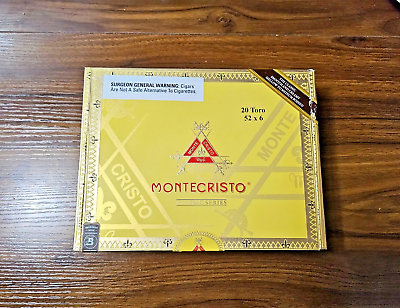 #ad Montecristo Classic Series Toro Empty Cigar Box Domenican Republic FREE SHIPPING
