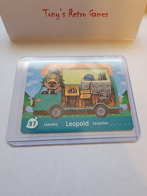 #ad LEOPOLD 37 AMERICAN USA WELCOME HOME RV MINT ANIMAL CROSSING AMIIBO PACK CARD