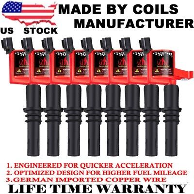 #ad #ad Super Performance Ignition Coil 8 Pack For Ford F150 Lincoln V8 5.4L 4.6L DG511