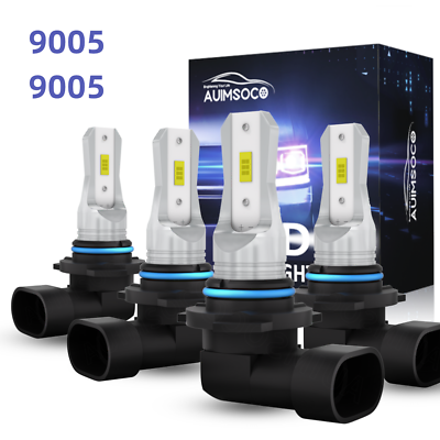 #ad X3 3570 Series Led Headlight Bulbs High Low Beam 6500K Super White 9005HB3 NEW