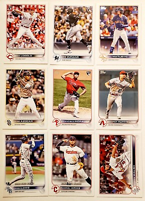 #ad 2022 Topps Update 9 Card Rookie Lot 01 Lodolo Dunand Matijevic Azocar Morales