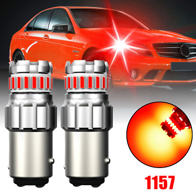 #ad 2x 1157 LED Strobe Flashing Brake Stop Bulbs Tail Light BulbSafety Warning Light
