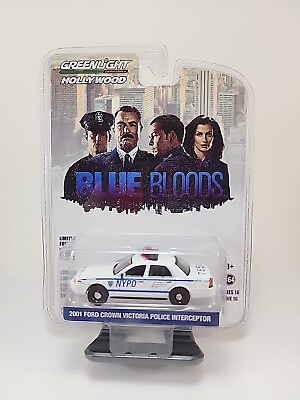 #ad Greenlight Blue Bloods Series 16 2001 Ford Crown Victoria Police Interceptor NIP