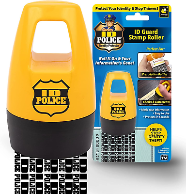 #ad ID Police Identity Theft Protection Roller Stamp as Seen on TV Police Identity