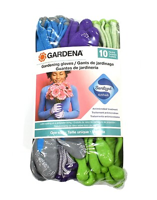 #ad GARDENA Gardening Gloves 10 pack