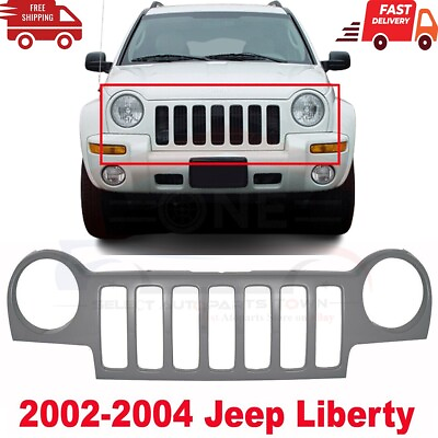 #ad Fits 2002 2004 Jeep Liberty Front Grille Shell Without Insert Primed CH1200232