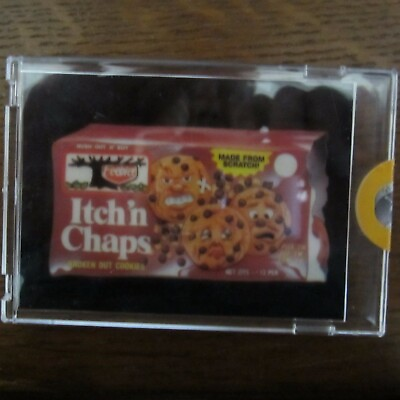 #ad 1985 Series Topps WACKY PACKAGES Proof Card ITCH #x27;N CHAPS COOKIES Vault Rare
